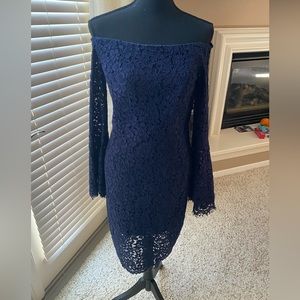 Bardot, Dark blue lace dress
